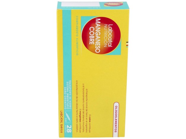 Labcatal Nutrición Manganeso-Cobre, 28 Ampollas