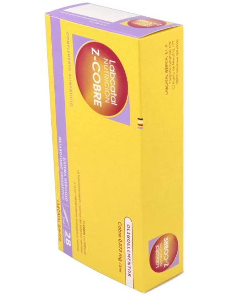 Labcatal Nutrición Zinc Cobre, 28 Ampollas X 2 Ml