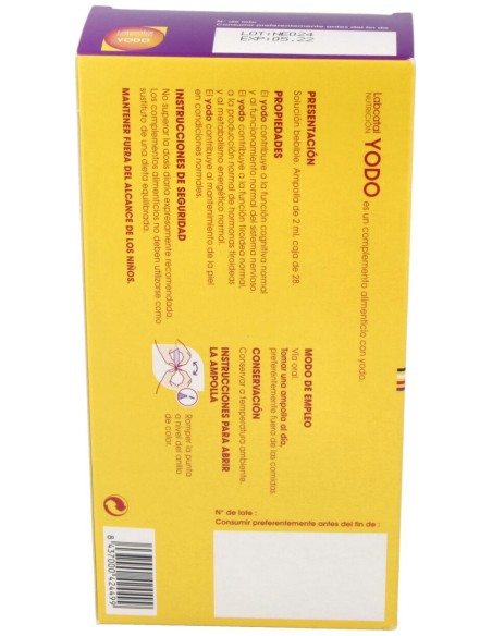 Labcatal Nutrición Yodo (Labcatal 7), 28 Ampollas