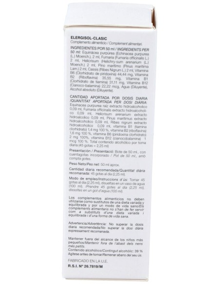 Codiet Elergisol Clasic Alergisol 50Ml