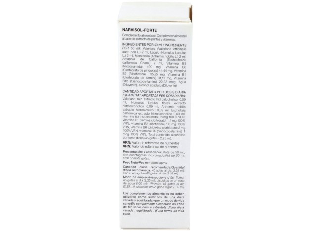 Narvisol Forte (Nervisol) Gotas 50Ml.