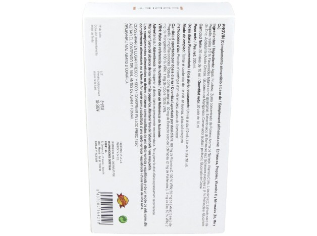 Codiet Provir Defens 20 Ampollas