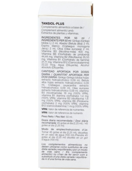 Codiet Tansiol Plus Gotas 50 Ml