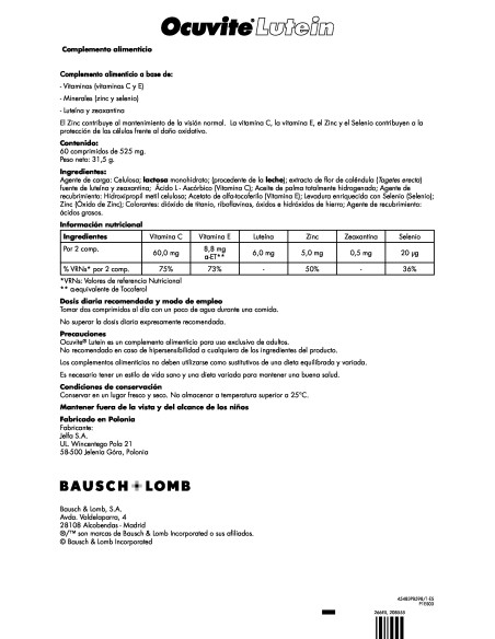 Ocuvite Lutein ¡Triplo! 3x60 Comprimidos