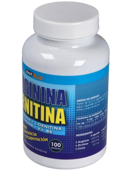 Arginina+Ornitina (Aminoacidos) 100Comp.