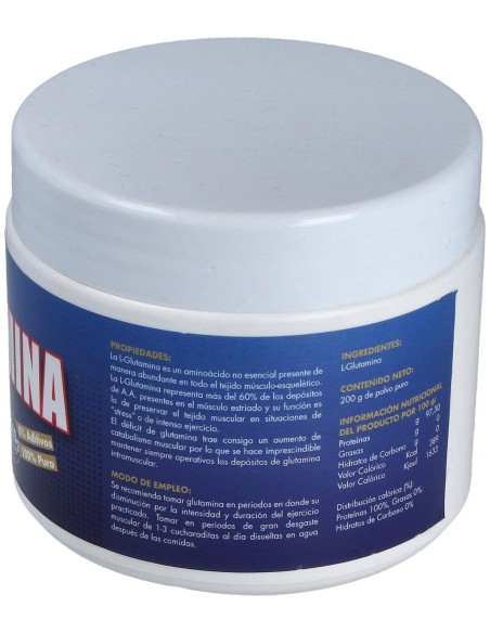 L-Glutamina Pura 200Gr.Polvo