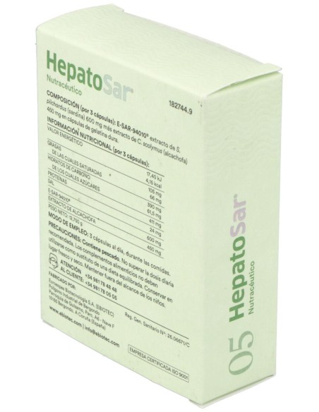Ebiotec Hepatosar 30 Perlas