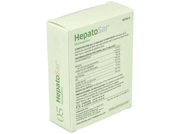 Ebiotec Hepatosar 30 Perlas