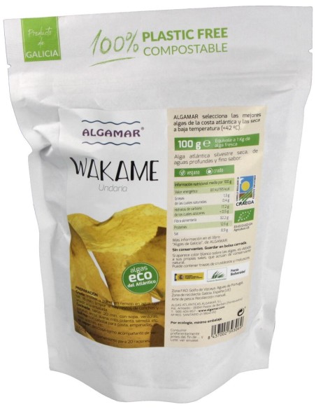 Algamar Algas Wakame Ecológica 100G