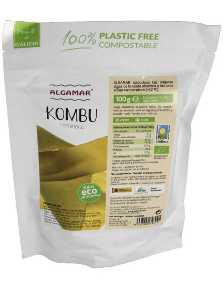 Algamar Algas Ecológica Kombu 100G