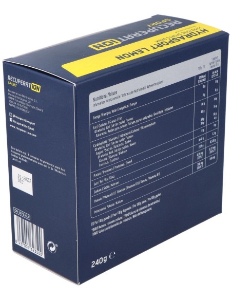 Recuperat-Ion Hydrasport Sabor Limón 12 Sobres