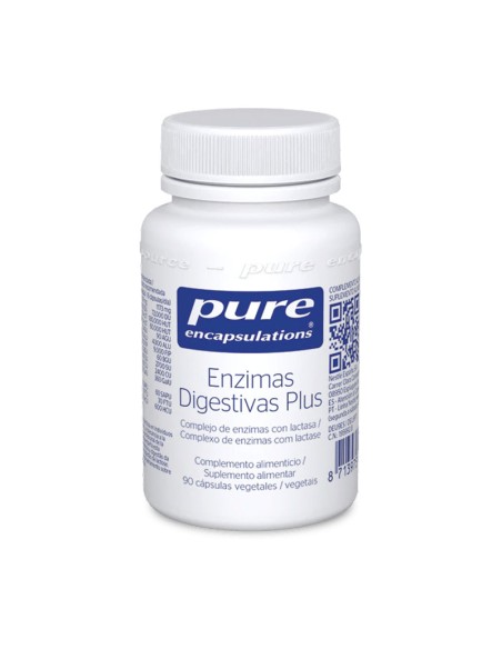 Pure Encapsulations Enzimas Digestivas Plus 90 Cápsulas