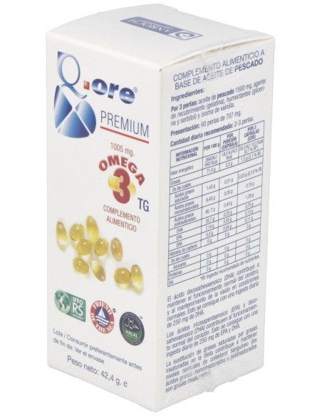 Q.Ore Premium Omega 3 60Perlas