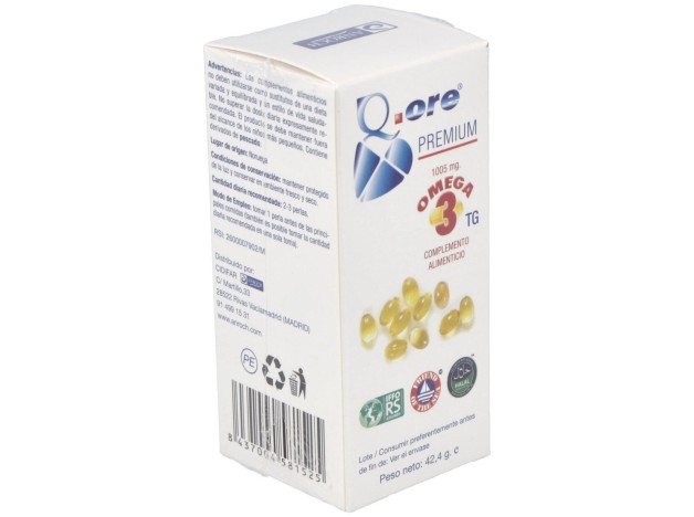 Q.Ore Premium Omega 3 60Perlas