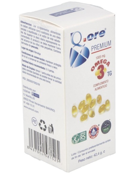 Q.Ore Premium Omega 3 60Perlas