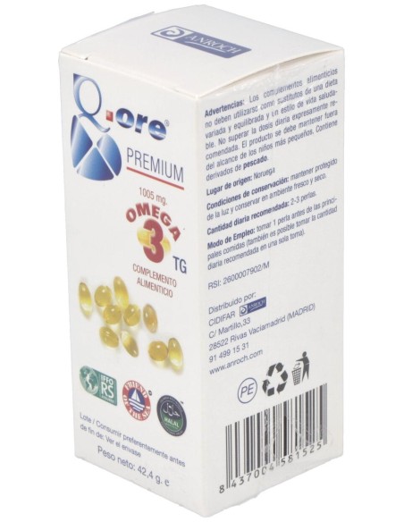 Q.Ore Premium Omega 3 60Perlas