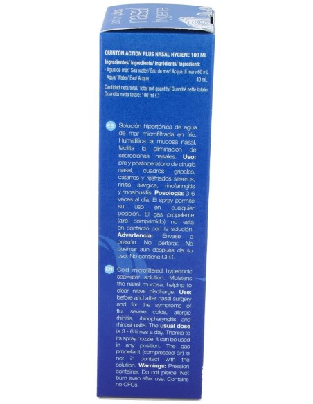 Quinton Action Nasal Hygiene Hyperto. Spray 100Ml