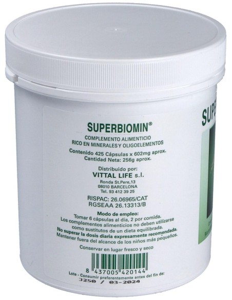 Superbiomin 410 Cáps