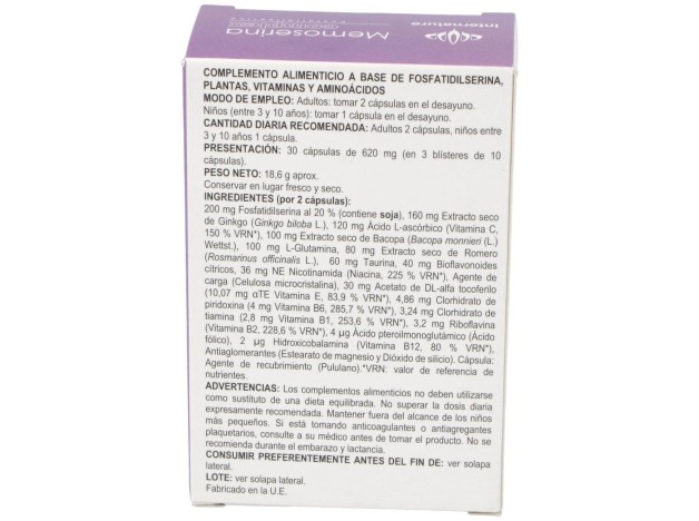 Internature Memoserina Complex 30 Cap