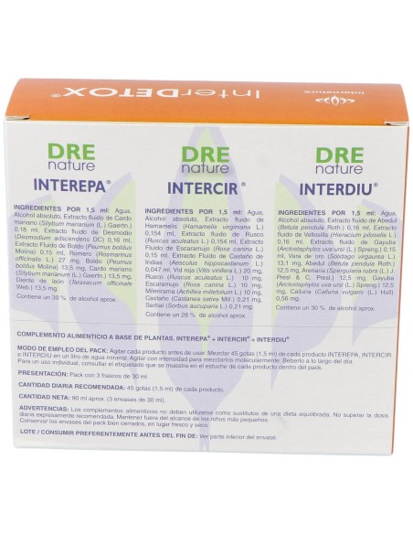Equisalud Internature Drenature Interdetox 3X30Ml