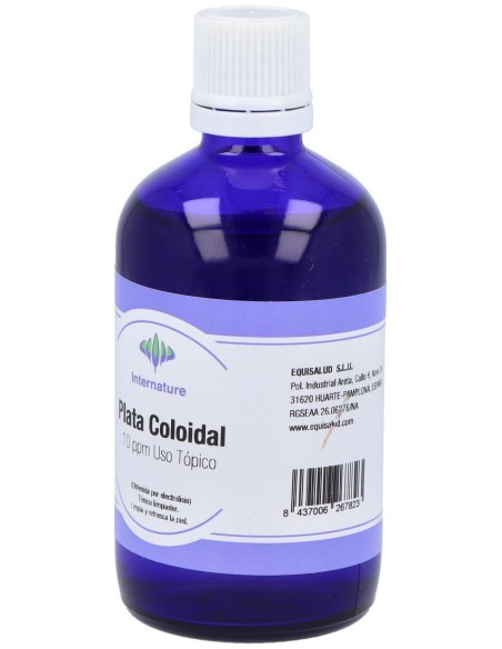 Internature Plata Coloidal Uso Tópico 10Ppm 100Ml