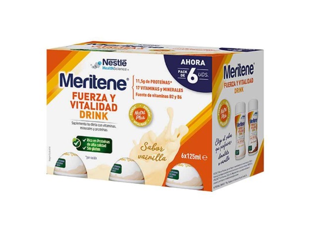 Meritene Drink Pack Vainilla 6 uds de 125 ml