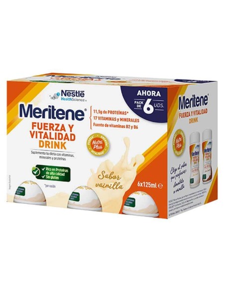 Meritene Drink Pack Vainilla 6 uds de 125 ml