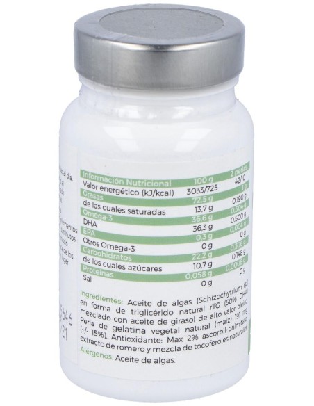 Puro Omega Natural Dha Vegan 60Perlas