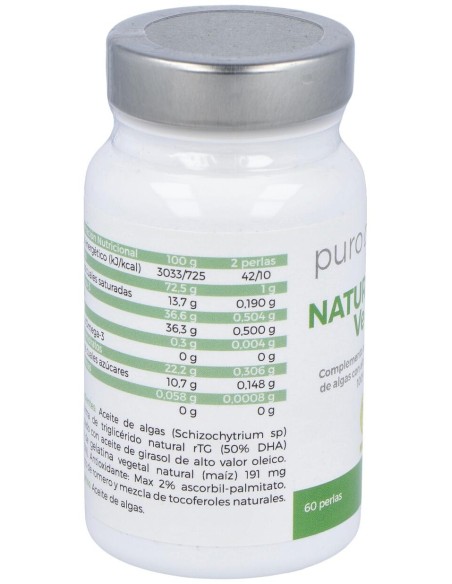 Puro Omega Natural Dha Vegan 60Perlas
