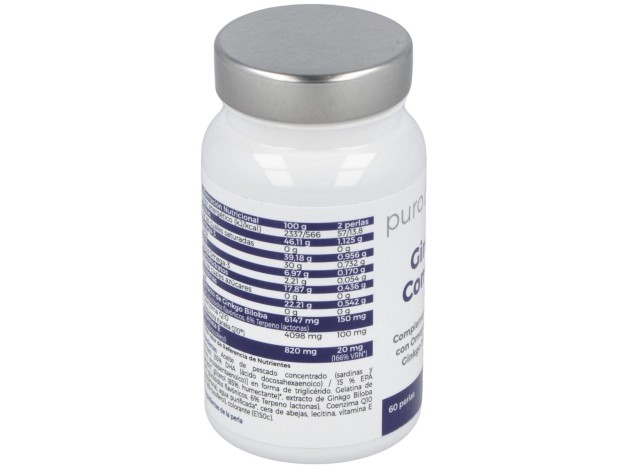 Puro Omega Ginkgo Complex Dha/Epa Q10 60Perlas