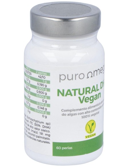 Puro Omega Natural Dha Vegan 60Perlas