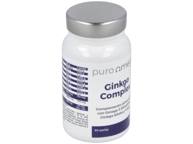 Puro Omega Ginkgo Complex Dha/Epa Q10 60Perlas