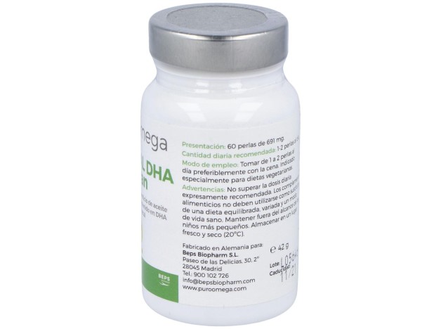 Puro Omega Natural Dha Vegan 60Perlas