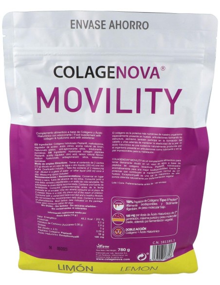 Colagenova Movility 780Gr. Sabor Limon
