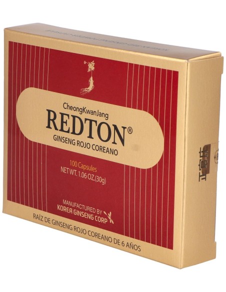 Redton Ginseng Rojo Coreano 100 Capsulas