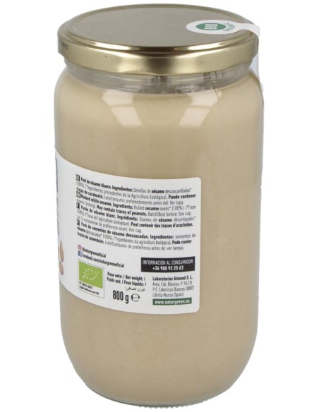 Naturgreen Tahín Ecológico De Sésamo 800 G