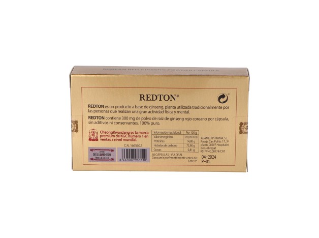 Redton Ginseng Rojo Coreano 50Cap