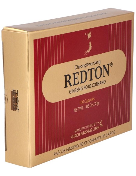 Redton Ginseng Rojo Coreano 100 Capsulas