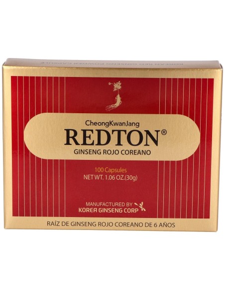 Redton Ginseng Rojo Coreano 100 Capsulas