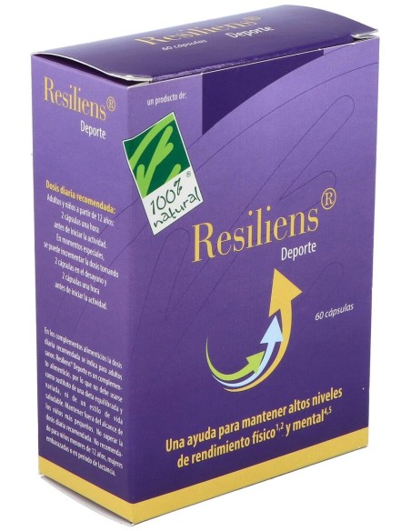 100% Natural Resiliens Deporte 60 Cápsulas