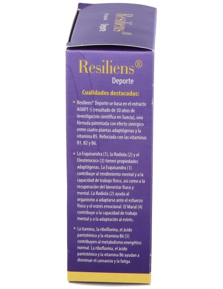 100% Natural Resiliens Deporte 60 Cápsulas