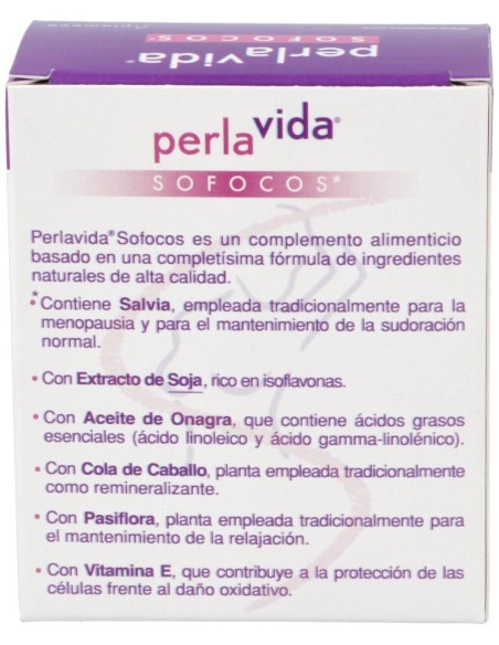 Plameca Perlavida Sofocos 2.0 30Caps