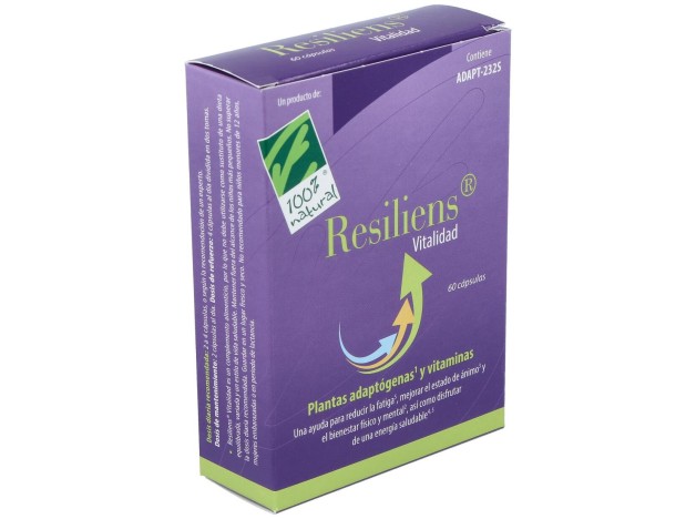100% Natural Resiliens Vitalidad 60 Cápsulas