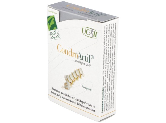 100% Natural Condroartil Con Colágeno Uc-Ii 30...