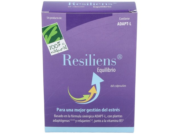100% Natural Resiliens Equilibrio 60 Cápsulas