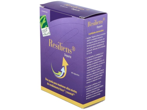 100% Natural Resiliens Deporte 60 Cápsulas