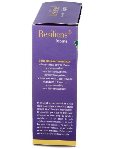 100% Natural Resiliens Deporte 60 Cápsulas