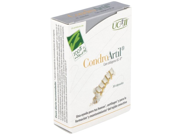 100% Natural Condroartil Con Colágeno Uc-Ii 30...