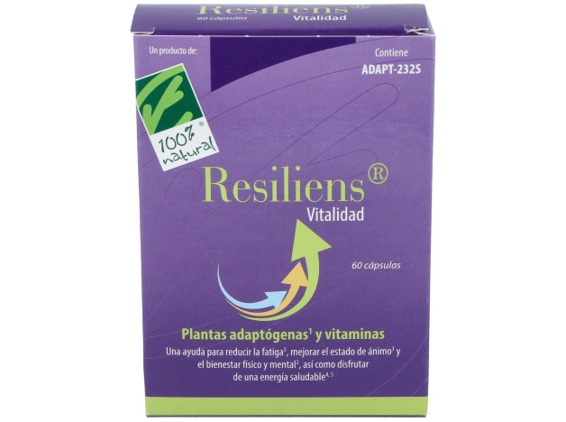 100% Natural Resiliens Vitalidad 60 Cápsulas