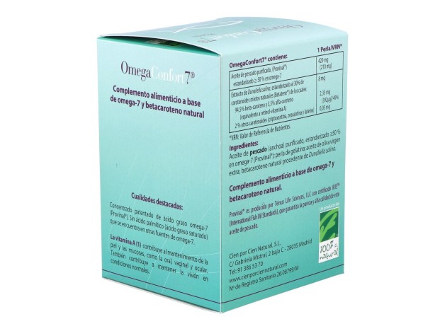 100% Natural Omegaconfort 7 90 Cápsulas